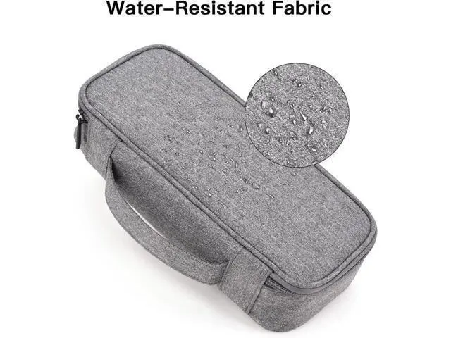 Alt view image 6 of 7 - Cable Organizer Bag, Electronic Organizer Travel Case for Charger & Cords, Travel Accessories, Portable Power Bank Grey