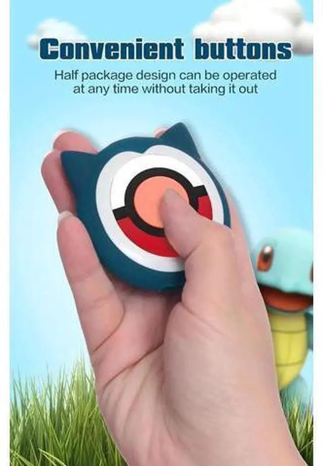 Alt view image 3 of 7 - Protective Silicone Case for Pokémon Go Plus + 2023, Cover Case for Pokemon Go Plus Plus with Wrist Strap
