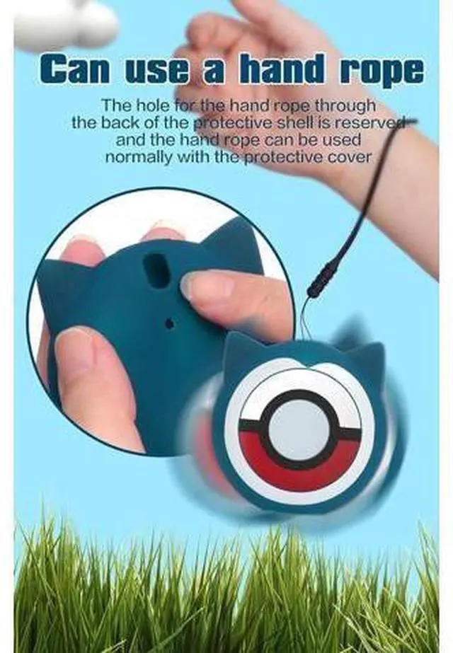 Alt view image 7 of 7 - Protective Silicone Case for Pokémon Go Plus + 2023, Cover Case for Pokemon Go Plus Plus with Wrist Strap