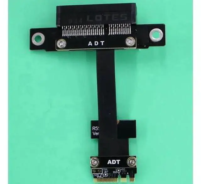 Alt view image 3 of 7 - M.2 Key A.E. WiFi To PCI Express X1 X4 X8 X16 Extension Cable Riser PCI-E 3.0 4.0 1x 4x 8x 16x NGFF M2 Adapter Cable Red