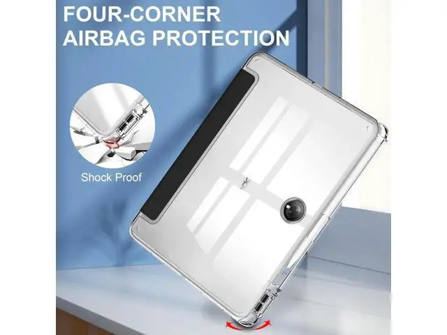 Alt view image 5 of 7 - Protective Case for Oppo OnePlus Pad 11.61 inch / Oppo Pad 2 11.61 inch 2023 with S Pen Holder, Transparent Hard Shell Back Trifold Smart Stand Cover with universal stylus Pen