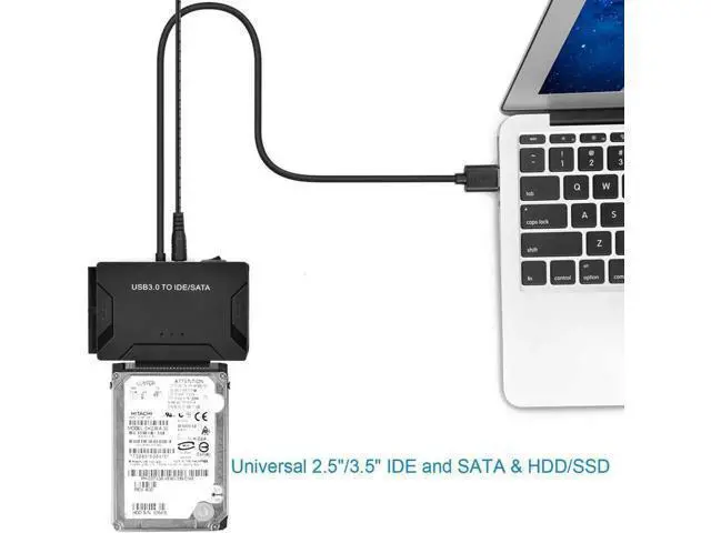 Alt view image 5 of 7 - USB IDE/SATA Adapter, USB 3.0 to SATA IDE Hard Drive Cable Adapter Converter for 2.5" 3.5" IDE External SATA HDD SSD Hard Drives Disks with 12V 2A Power Adapter