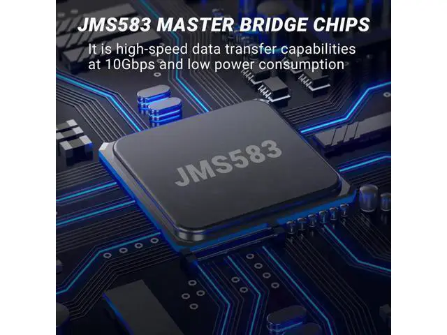 Alt view image 5 of 7 - M.2 NVMe SSD Enclosure with Camera Mounting Screw, USB 3.1 Gen2 10Gbps Transfer Camera Footage, Compatible with PC, phone N/A