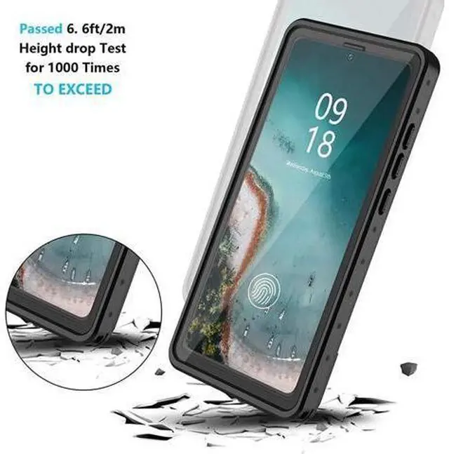 Alt view image 7 of 7 - For Samsung Galaxy Note 20 Case Waterproof, Built in Screen Protector 360° Full Body Heavy Duty Protective Shockproof IP68 Underwater Case for Samsung Galaxy Note 20 6.7 inch