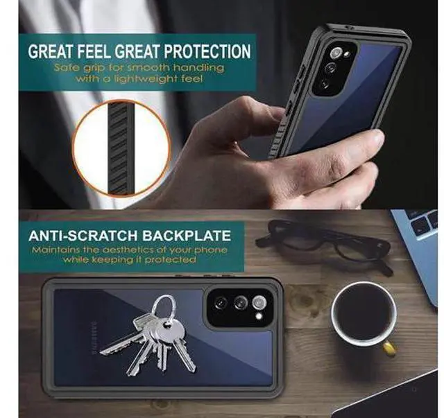 Alt view image 2 of 7 - Samsung Galaxy S20 FE 5G Case Waterproof, Built in Screen Protector 360° Full Body Heavy Duty Protective Shockproof IP68 Underwater Case for Samsung Galaxy S20 FE 5G 6.5 inch