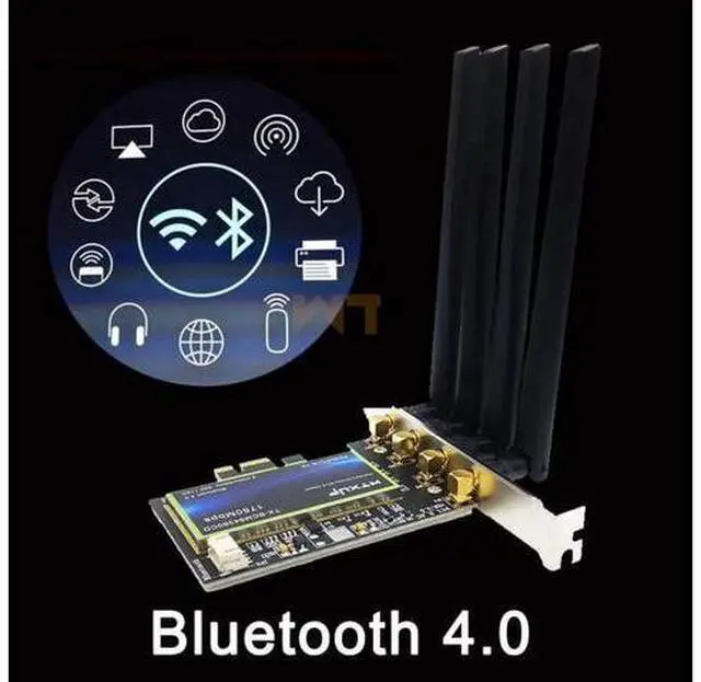 Alt view image 5 of 7 - BCM94360CD 1750M Dual Band 802.11ac Desktop PCIe Wifi Card Wireless Adapter Bluetooth 4.0 BCM94360 For MacOS Hackintosh Windows