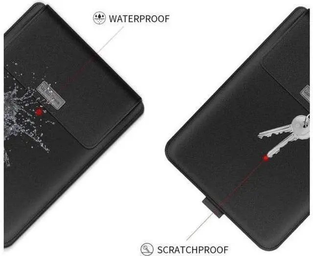 Alt view image 6 of 7 - 15.6 inch Laptop Sleeve Case with Laptop Stand, Computer Shock Resistant Bag with Mouse Pad for MacBook Pro 16" 15" 15.6" Dell Lenovo HP Asus Acer Samsung Sony Chromebook Computer