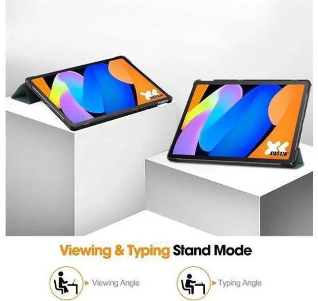 Alt view image 2 of 7 - Case for Lenovo Tab Idea 11 inch 2025 / Xiaoxin Pad 11 2025 Slim Smart Cover Lightweight Hard Shell Protective Cover with Multi-Angle Stand, Universal Stylus Pen Dark Green