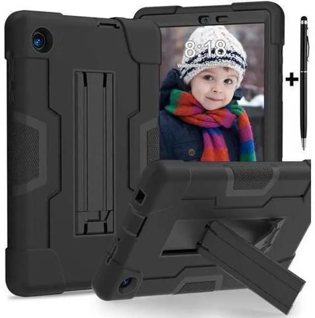Main image of Protective Case For TCL Tab 8 LE Model 9137W) / TCL Tab 8 WiFi Model 9132X, Shockproof Cover with Kickstand + Universal Stylus Pen