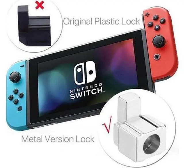 Alt view image 5 of 7 - Joy-Con Metal Buckles Replacement Parts for Nintendo Switch Joy Con Repair Replacement Latches Left and Right Lock Buckles with Screwdrivers