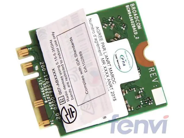 Alt view image 6 of 6 - BCM943602BAED DW1830 Wireless-AC BCM943602 NGFF M.2 1300Mbps 802.11ac WiFi Bluetooth BT4.1 Network Wlan Card support mac os