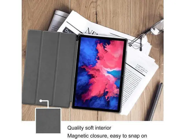Alt view image 3 of 7 - Lenovo Tab P11 11 inch Case 2020 Model: TB-J606F TB-J606X, Slim Lightweight Smart Cover Tri-fold Stand Folio Hard Shell Case for Lenovo Tab P11 11 2020 Release Full HD Tablet