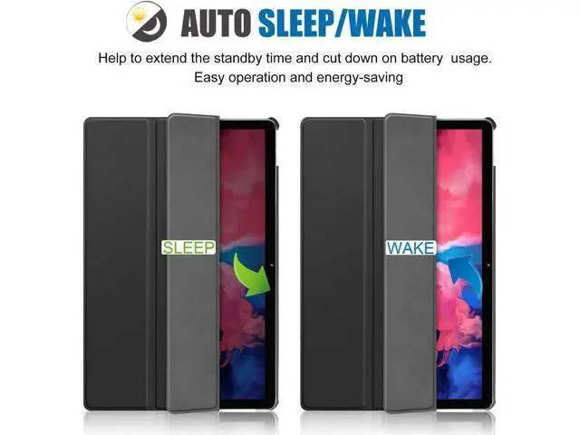 Alt view image 7 of 7 - Lenovo Tab P11 11 inch Case 2020 Model: TB-J606F TB-J606X, Slim Lightweight Smart Cover Tri-fold Stand Folio Hard Shell Case for Lenovo Tab P11 11 2020 Release Full HD Tablet