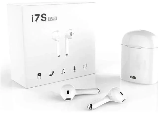 Alt view image 2 of 7 - Wireless Earbuds Bluetooth Headphones Stereo Earphone with Built-In Mic with Charging Case Cordless Sport Headsets for AirPods iPhone XS XR X 8 7 plus 6 6s plus Android Samsung Galaxy