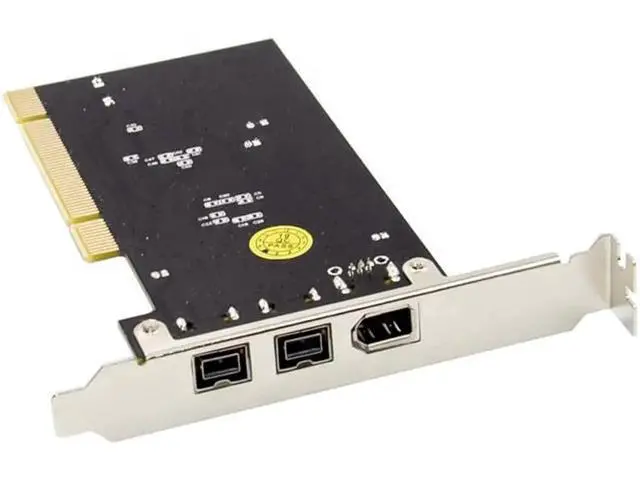 Alt view image 3 of 4 - PCI to 1394A+1394B FireWire card 2 Ports 9Pin 1394B+1 Port 6Pin 1394A PCI Controller Card TI Chipset