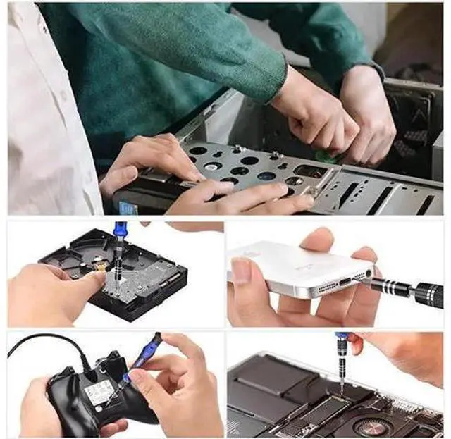 Alt view image 4 of 7 - Professional Computer Repair Tool Kit Precision Laptop Screwdriver Set with 56 Bit AntiStatic Wrist and 24 Repair Tools Suitable for Macbook PC Tablet PS4 Xbox Controller Repair