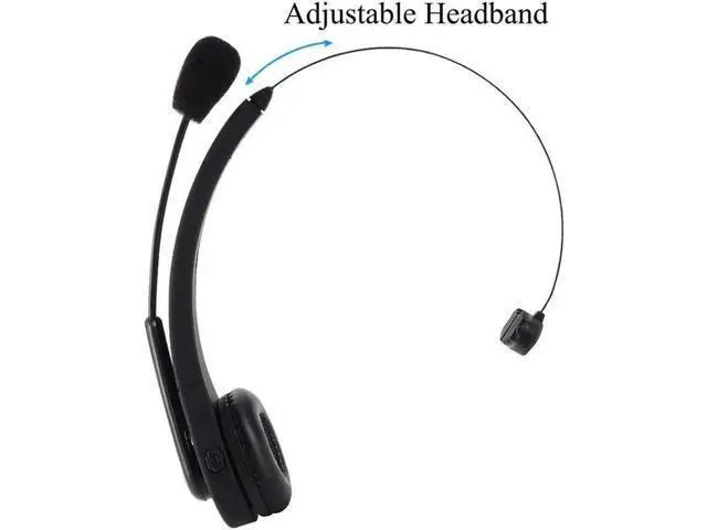 Alt view image 2 of 6 - Over the Head Bluetooth Headphone for PS3 Cell Phone Headset Office Wireless Headset With Mic Handsfree Calling for PS3 Skype Truck Driver iPhone Android Smartphoens