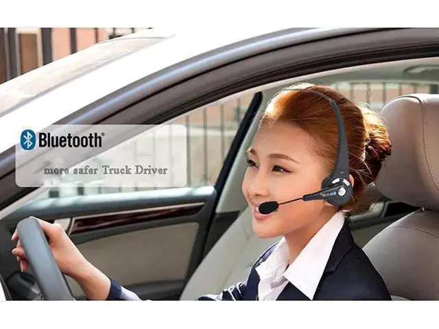 Alt view image 3 of 6 - Over the Head Bluetooth Headphone for PS3 Cell Phone Headset Office Wireless Headset With Mic Handsfree Calling for PS3 Skype Truck Driver iPhone Android Smartphoens