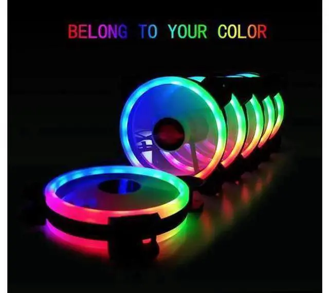 Alt view image 5 of 7 - 4 in 1 RGB Fans 120mm PC Computer Case Fan Cooling Cooler Fan Adjustable RGB Led 12V Mute Ventilador PC RGB Case Fan for Intel AMD