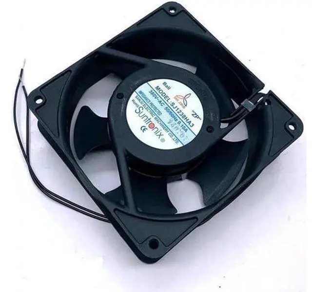 Alt view image 3 of 4 - 380V 120mm 12cm Case Fan 12038 380VAC SJ1238HA3 Industrial Cabinet Distribution Box 12cm Axial Cooling Fan