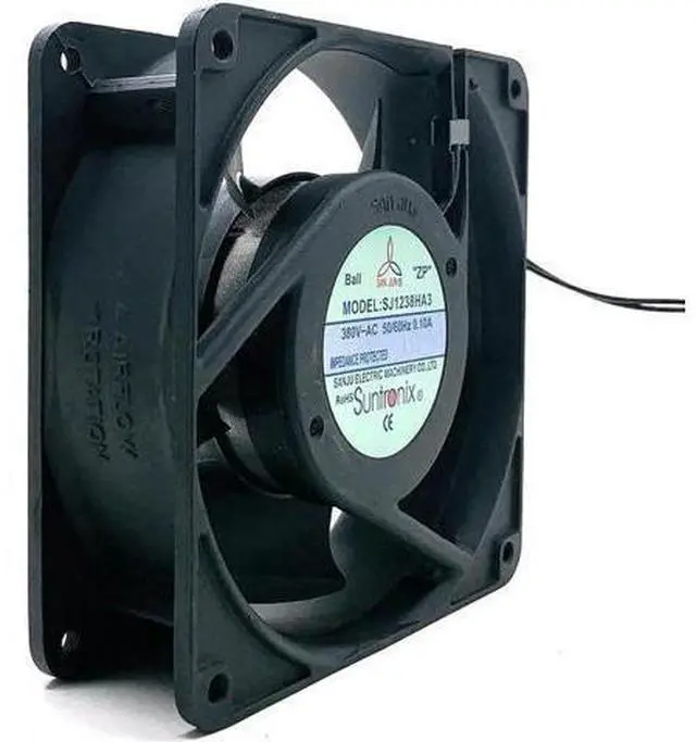 Main image of 380V 120mm 12cm Case Fan 12038 380VAC SJ1238HA3 Industrial Cabinet Distribution Box 12cm Axial Cooling Fan