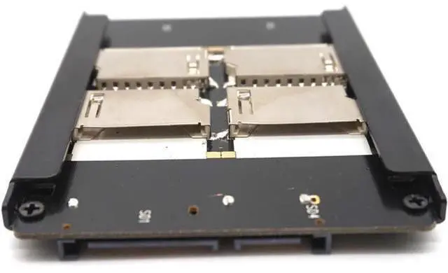 Alt view image 2 of 7 - 4 SD RAID to SATA Adaptor SATA 2.5" HDD bracket with RAID Quad SD SDHC SDXC to SATA 22 pin converter