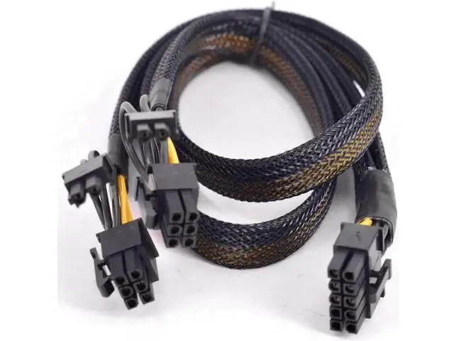 Alt view image 3 of 3 - For HP ProLiant DL380 G6 G7 PCI-e Graphics Card Power Supply Cable 10 Pin to Dual 6+2 Pin 8 Pin Sleeve Flat cable