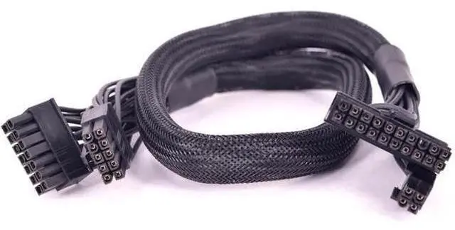 Alt view image 6 of 6 - PSU Modular 14+10pin to 20+4Pin ATX Power Supply Cable 24Pin Motherboard Flat Cable for C.orsair HX1200i HX1000i HX850i HX750i