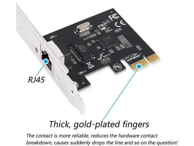 Alt view image 4 of 6 - Aomoproing Gigabit Ethernet PCI Express, 1 Port PCIE Gigabit Nic PCI-E Network Card 10/100/1000Mbps RJ45 VLAN Adapter Converter