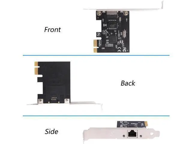 Alt view image 6 of 6 - Aomoproing Gigabit Ethernet PCI Express, 1 Port PCIE Gigabit Nic PCI-E Network Card 10/100/1000Mbps RJ45 VLAN Adapter Converter