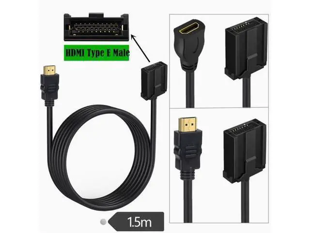 Alt view image 3 of 3 - HDMI E TYPE HDMI Car HD audio and video cable hdmi E type to HDMI male and female