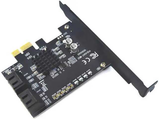 Alt view image 2 of 7 - Marvell 88SE9215 4 Ports SATA 6G PCI Express Riser Card PCI-e To SATA III 3.0 Converter SATA3.0 HDD SSD IPFS