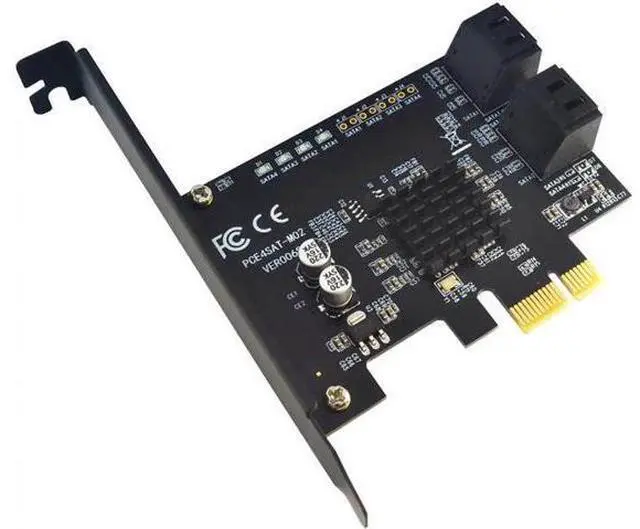 Main image of Marvell 88SE9215 4 Ports SATA 6G PCI Express Riser Card PCI-e To SATA III 3.0 Converter SATA3.0 HDD SSD IPFS