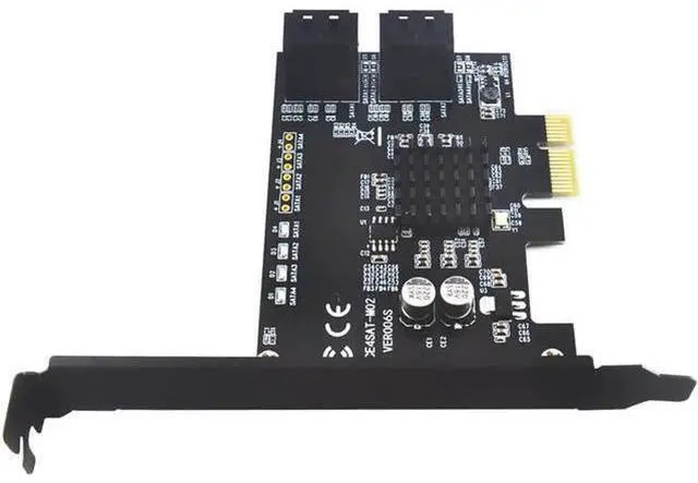 Alt view image 6 of 7 - Marvell 88SE9215 4 Ports SATA 6G PCI Express Riser Card PCI-e To SATA III 3.0 Converter SATA3.0 HDD SSD IPFS