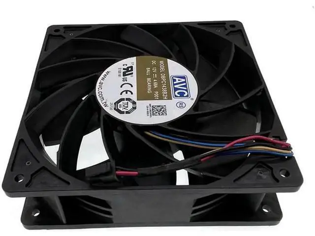 Alt view image 3 of 4 - 1438B2H P001 Miner Mining Cooling Fan 140mm 14cm,140X140X38mm 12V Dual Ball 6900RPM Powerful High Speed Airflow CFM Cooler
