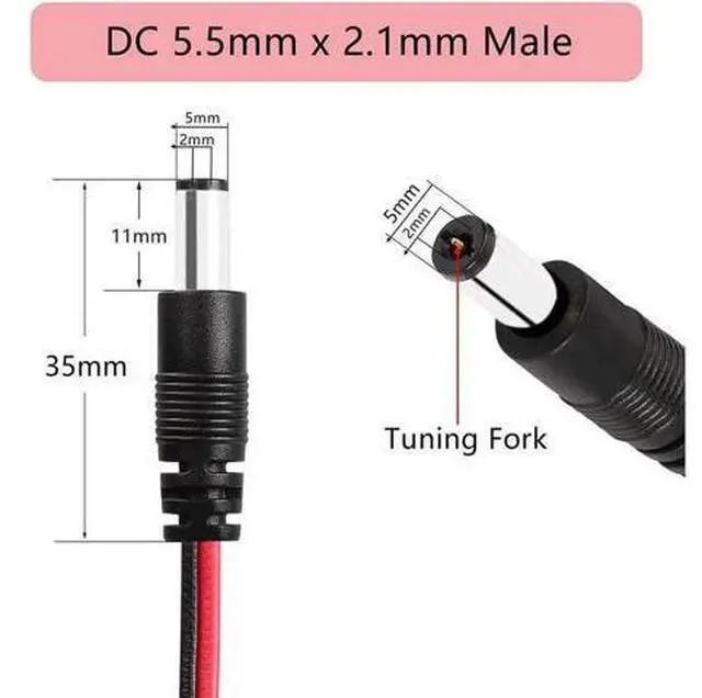 Alt view image 6 of 6 - ATX Power 24 Pin to 4 DC5521 and Power Switch Cable, 24P Female to 12V DC 5.5mm x 2.1mm Male Adapter with ON/Off, Inserted into PC Power Supply 24P Male, Leading to DC Power Supply (0.5m)