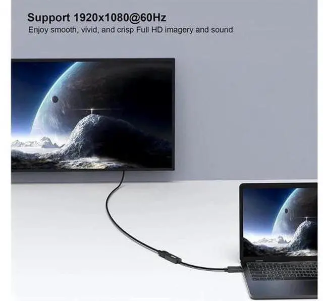 Alt view image 7 of 7 - 2 PCS 1 set DisplayPort DP to HDMI Cable,Male To Female Display Port to HDMI Adapter Converter Black Laptop PC for HP/DELL 2 packs