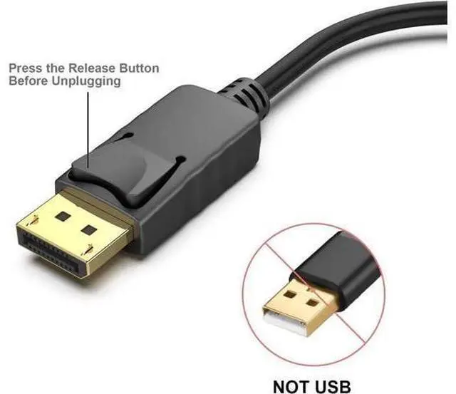 Alt view image 5 of 7 - 2 PCS 1 set DisplayPort DP to HDMI Cable,Male To Female Display Port to HDMI Adapter Converter Black Laptop PC for HP/DELL 2 packs