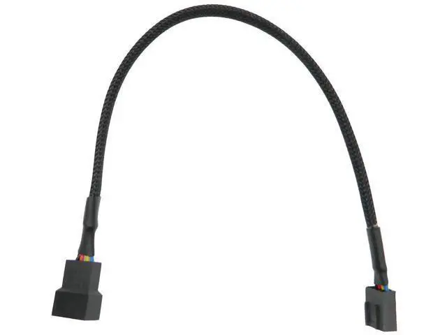 Alt view image 3 of 5 - Aomopro10PCS 4-Pin PWM Fan Splitter Cable 1 to1 Sleeved Braided Adapter Computer PC Fan Extension Power Supply Cable Converter Cord Wire Compatible with Computer ATX Case 4-Pin/3-Pin Cooling Fan Cable