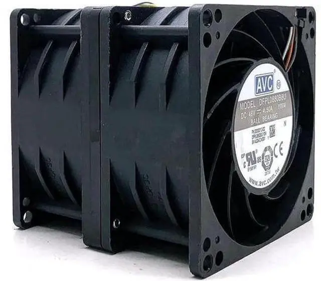 Main image of DFPL0880B8U 48V High Speed Powerful DC Cooling Fan for AVC 8080 Violent Automobile Supercharged Double Motor 4.5A 8CM Fans