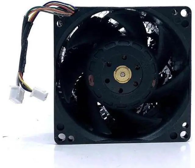 Alt view image 3 of 4 - DFPL0880B8U 48V High Speed Powerful DC Cooling Fan for AVC 8080 Violent Automobile Supercharged Double Motor 4.5A 8CM Fans