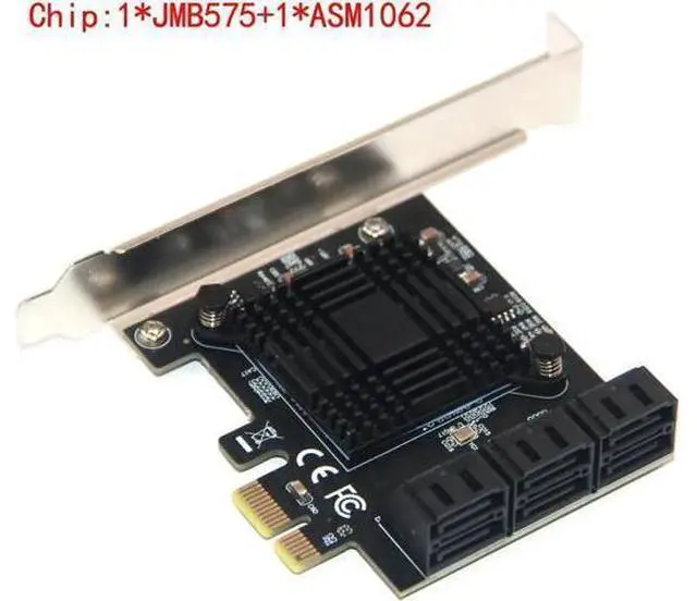 Main image of Chi a Mining 6 Port SATA 3 PCI Express Expansion Card PCI-E SATA Controller PCIE 1X to SATA3 6Gb Adapter Add On Card for HDD SSD Pink