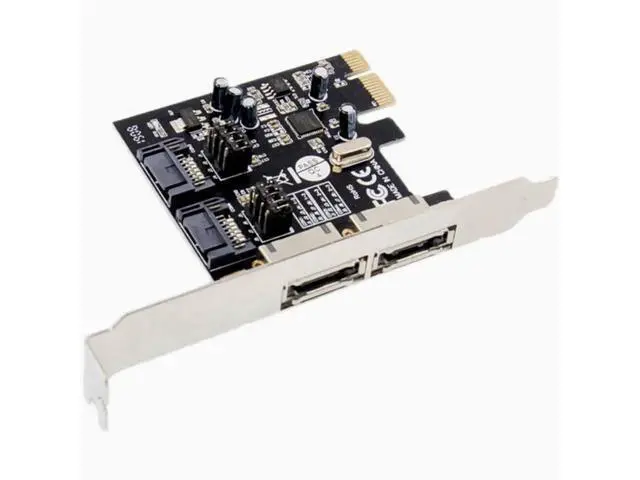 Alt view image 2 of 5 - PCI-E to SATA ESATA adapter PCIE to 3.0 SATA expansion card 4-port array card