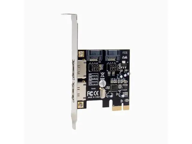 Alt view image 3 of 5 - PCI-E to SATA ESATA adapter PCIE to 3.0 SATA expansion card 4-port array card