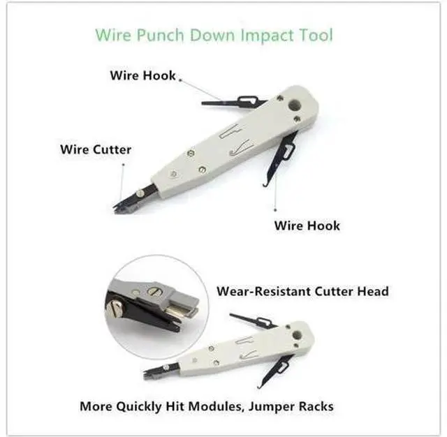 Alt view image 4 of 7 - Network Cable Repair Maintenance Tool Kit Set 11 in 1 Portable Phone Cable Crimper 8P8C 4P4C 6P6C Connectors RJ45 RJ11 Cat5 Cat6 Cable Tester