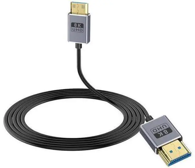 Main image of 8K Mini HDMI to HDMI Cable, 48Gbps Mini HDMI Male to HDMI Male Cable, Ultra Thin Mini HDMI Cord OD2.5mm, Support 8K@60Hz, 4K@240Hz, Dynamic HDR, eARCg for Laptop,Tablet,HDTV,Projector 4FT/1.2M