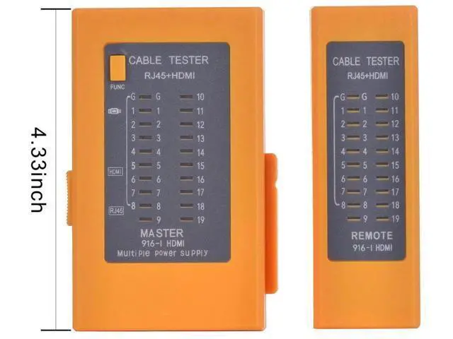 Alt view image 2 of 4 - AOMOPROING 2 in 1 HDMI Cable Tester and Network Cable Tester,RJ45 Cat5 Cat6 HDMI Wire Tester