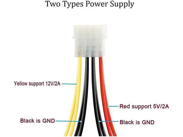 Alt view image 7 of 7 - 5pcs 4 Pin Molex to 2×15 Pin SATA Power Y-Cable Adapter for IDE 8 Inches