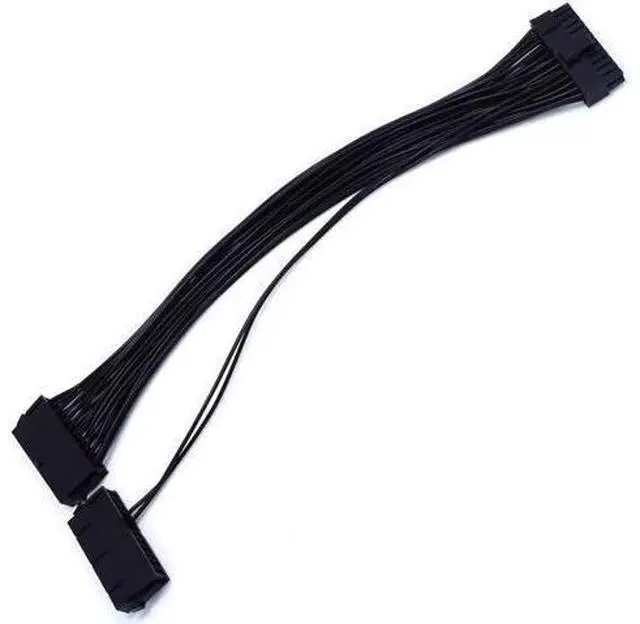 Alt view image 4 of 6 - 24Pin Power Supply Synchronizer Male To Female ATX Mining 30cm 24 Pin Dual PSU Extension Cable For Computer Adaptor For Mining