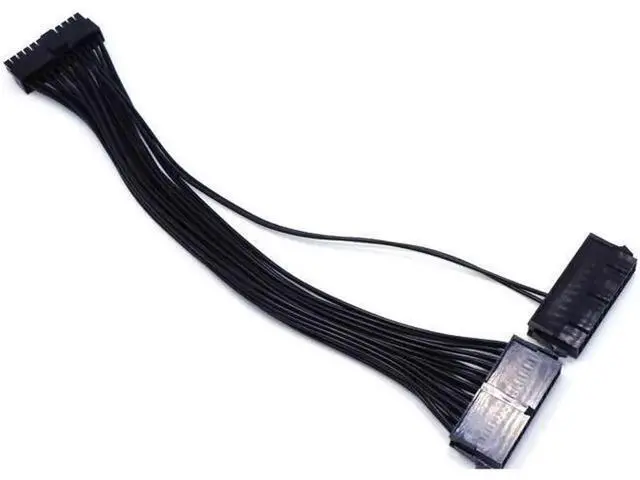 Alt view image 3 of 6 - 24Pin Power Supply Synchronizer Male To Female ATX Mining 30cm 24 Pin Dual PSU Extension Cable For Computer Adaptor For Mining